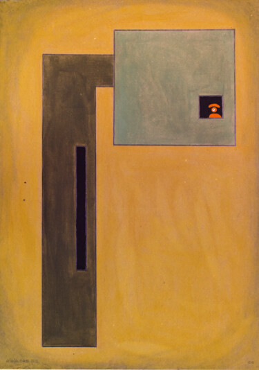 constructo visual 18 「constructo visual 18」というタイトルの絵画 Ojolo - Abel Garcíaによって, オリジナルのアートワーク, オイル