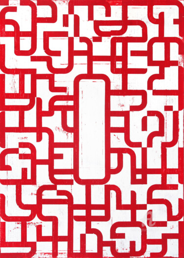 Patternstory 20. 「Patternstory 20.」というタイトルの絵画 Petr Strnadによって, オリジナルのアートワーク, アクリル