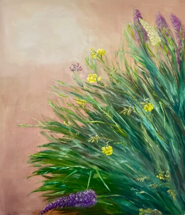 Schilderij getiteld "Just be" door Medovnikart, Origineel Kunstwerk, Olie