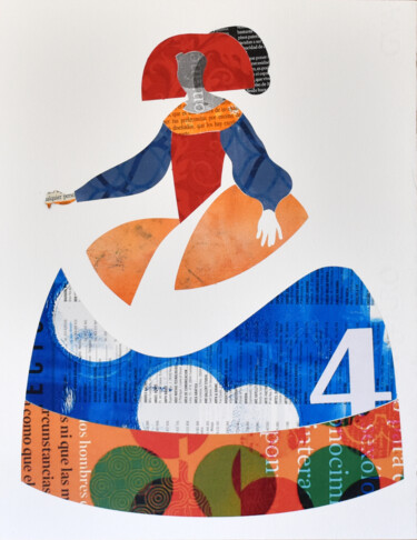 Collages intitolato "Menina4" da Manel Villalonga, Opera d'arte originale, Collages