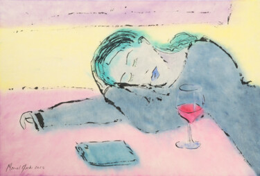 Pittura intitolato "When no one answers" da Marcel Garbi, Opera d'arte originale, Acquarello