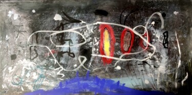 绘画 标题为“Wild abstraction 2” 由Karel Stoop, 原创艺术品, 油 安装在木质担架架上
