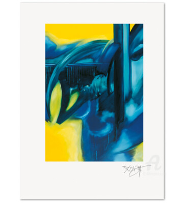 Printmaking titled "Energiespektakel I" by Erich Kraft, Original Artwork, Analog Print