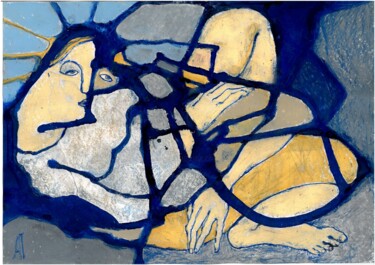 Рисунок под названием "Entanglement" - Анна Пронько, Подлинное произведение искусства, Пастель