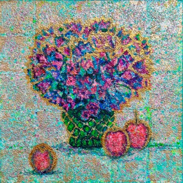 "Apfelzeit" başlıklı Tablo Dinara Daniel tarafından, Orijinal sanat, Akrilik Ahşap Sedye çerçevesi üzerine monte edilmiş