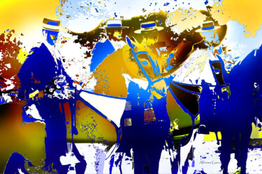 Fotografie getiteld "Grupo de Jinetes" door Alfonso García, Origineel Kunstwerk, Digitale fotografie