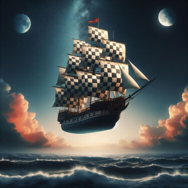 Arte digitale intitolato ""L' isola che non c…" da Angelo Mazzoleni, Opera d'arte originale, Immagine generata dall'IA