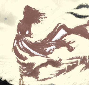 数字艺术 标题为“She Who Walks with…” 由Himanshi Vinimini, 原创艺术品, 数字油画