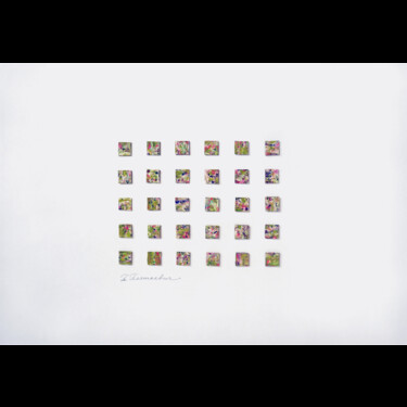 «Green Idea № 1», 30 Abstract Miniatures 绘画 标题为“«Green Idea № 1», 3…” 由Tania Pliashkevich, 原创艺术品, 丙烯