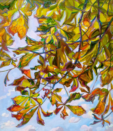 Pittura intitolato "Autumn Kaleidoscope" da Leonid Pavlenko, Opera d'arte originale, Olio Montato su Telaio per barella in l…