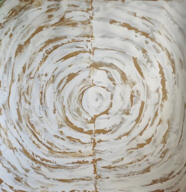 绘画 标题为“White and Beige Har…” 由Vafa Majidli, 原创艺术品, 丙烯
