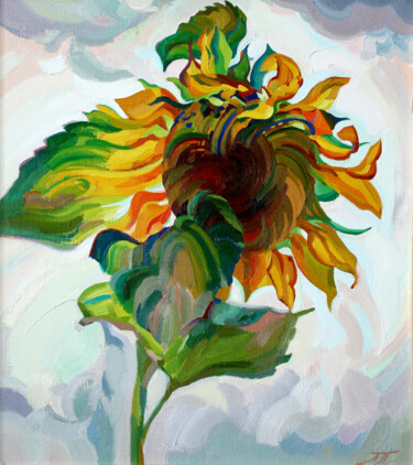 "Sunflower" başlıklı Tablo Leonid Pavlenko tarafından, Orijinal sanat, Petrol Ahşap Sedye çerçevesi üzerine monte edilmiş