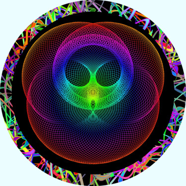 Digital Arts titled "Mysterious Being #1…" by Jeb Gaither, Original Artwork, 2D Digital Work