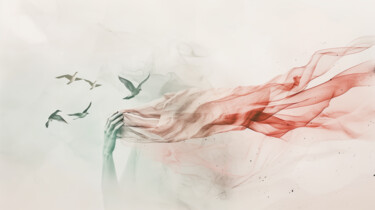 The Bloom of Release #15 from the series “She Who Changes” Arte digitale intitolato "The Bloom of Releas…" da Olga Sukhikh (Lolly Shine), Opera d'arte originale, Stampa digitale