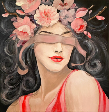 绘画 标题为“Lady spring Band” 由Tatjana Greb, 原创艺术品, 丙烯