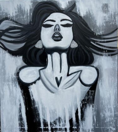 Pittura intitolato "Inner Roar" da Samira Rahimova, Opera d'arte originale, Olio Montato su Telaio per barella in legno