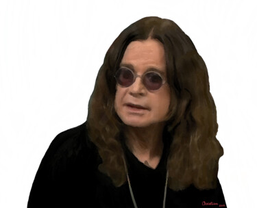 数字艺术 标题为“Ozzy Osbourne” 由Christian Envall, 原创艺术品, 数字油画