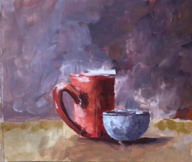 Still life 제목이 "Still life"인 미술작품 Sughand Zehra Talpur로, 원작, 기름 기타 단단한 패널에 장착됨
