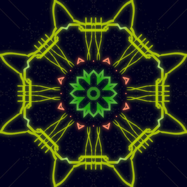 Mandala o Divino fala com você Artes digitais intitulada "Mandala o Divino fa…" por Ana Paula Ferreira Silva, Obras de arte originais, Trabalho Digital 2D
