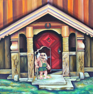绘画 标题为“A Glimpse in the Li…” 由Sonia Chivarar, 原创艺术品, 丙烯 安装在木质担架架上