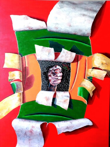 Pittura intitolato ""Concetto profondo,…" da Serhii Zavarzin, Opera d'arte originale, Acrilico