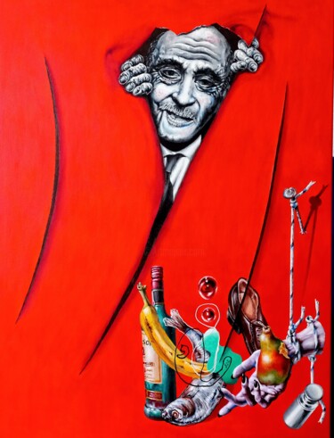 Pittura intitolato "Siamo qui, Lucio!" da Serhii Zavarzin, Opera d'arte originale, Acrilico