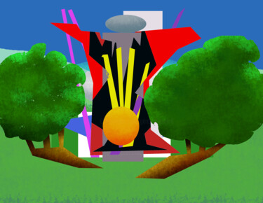Painting Among Trees