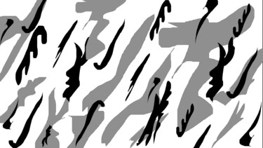 Dancing Shapes 1b6 摄影 标题为“Dancing Shapes 1b6” 由Ken Lerner, 原创艺术品, 2D数字工作