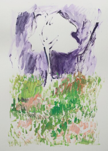 Painting titled "Tree" by Ilia Glebov, Original Artwork, Acrylic