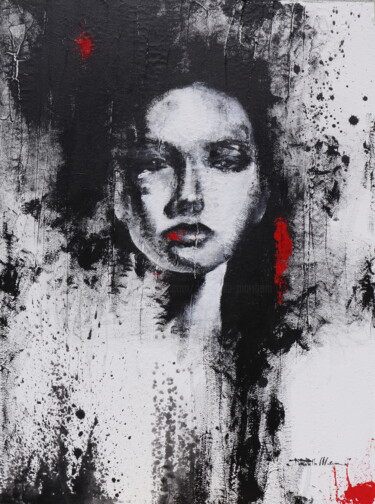 Pittura intitolato "meditation III" da Donatella Marraoni, Opera d'arte originale, Olio