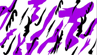 Arte digitale intitolato "Dancing Shapes 1b7" da Ken Lerner, Opera d'arte originale, Lavoro digitale 2D