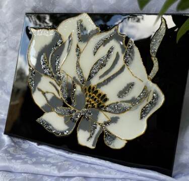 "The Black Bloom 40/…" başlıklı Tablo Yuliia Matviienko tarafından, Orijinal sanat, Akrilik