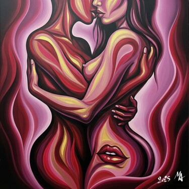 Arts numériques intitulée "The Burden of Lust" par Maytyrisat Artemis, Œuvre d'art originale, Peinture numérique