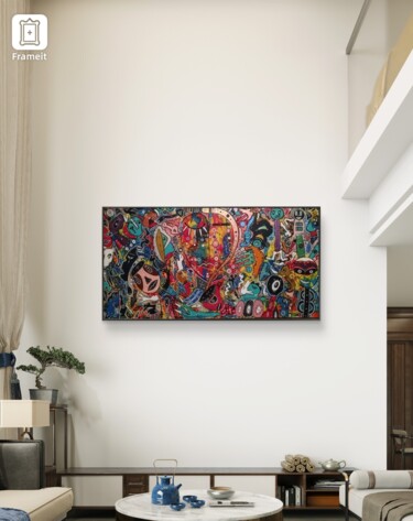 绘画 标题为“Monde coloré” 由Soufiane Chaouaou, 原创艺术品, 丙烯