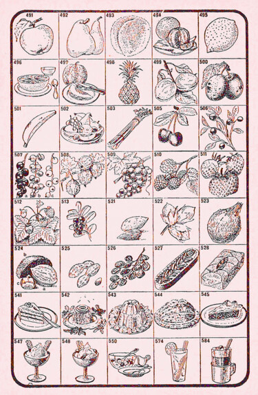 Arte digitale intitolato "Food Items IV" da Christian Envall, Opera d'arte originale, Lavoro digitale 2D