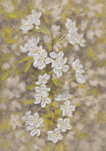 "In Bloom" başlıklı Resim Sundra tarafından, Orijinal sanat, Pastel