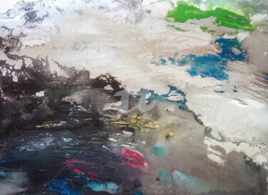 ""LA BANQUISE ARGENT…" başlıklı Tablo Paula Clemence tarafından, Orijinal sanat, Akrilik Ahşap Sedye çerçevesi üzerine monte…