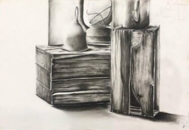 Still life Drawing Картина под названием "Still life Drawing" - Sughand Zehra Talpur, Подлинное произведение искусства, Древесный уголь