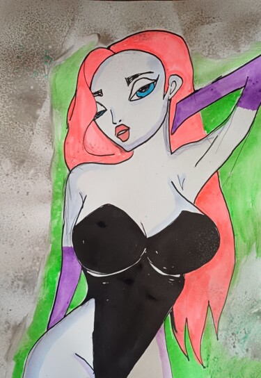Desenho intitulada "Noble bitch" por Ashton Knighting, Obras de arte originais, Tinta