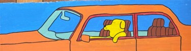 绘画 标题为“Malade en voiture,…” 由Mou, 原创艺术品, 水粉