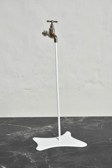 Scultura intitolato "Fluide Blanc" da Yannick Bouillault, Opera d'arte originale, Resina