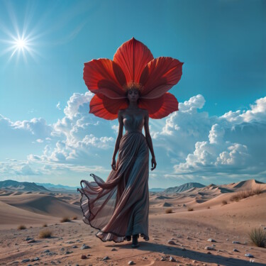 数字艺术 标题为“Flower_2035” 由Frederic Racaud, 原创艺术品, AI生成的图像