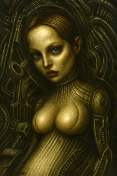 "Biomechanical Beauty" başlıklı Tablo Spencer Derry tarafından, Orijinal sanat, AI tarafından oluşturulan görüntü