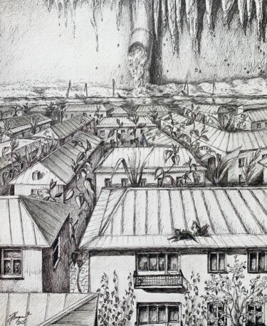 제목이 "Spring restart"인 그림 Inessa Gogia로, 원작, 마커