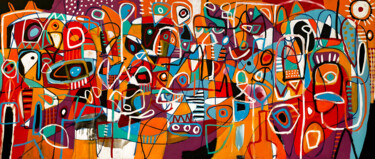 "Improvisación Macro" başlıklı Tablo Enrique Pichardo tarafından, Orijinal sanat, Akrilik