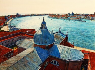 绘画 标题为“Venezia 32, Blick v…” 由Rüdiger Eggers, 原创艺术品, 水彩