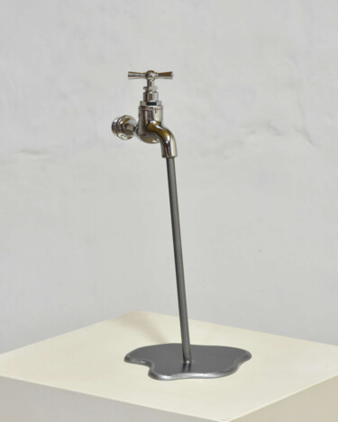 "Liquide métal" başlıklı Heykel Yannick Bouillault tarafından, Orijinal sanat, Rezine