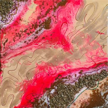 Sculpture titled "Desert Bloom" by Tetiana Surshko (SurshkoArt), Original Artwork, Resin