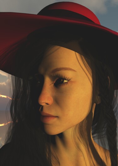 数字艺术 标题为“Madam Lash” 由Russell Newell, 原创艺术品, 三维建模