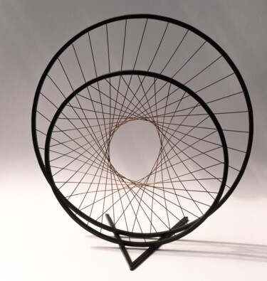 Sculptuur getiteld ""Portal of Percepti…" door Yuriy Kraft, Origineel Kunstwerk, Metalen